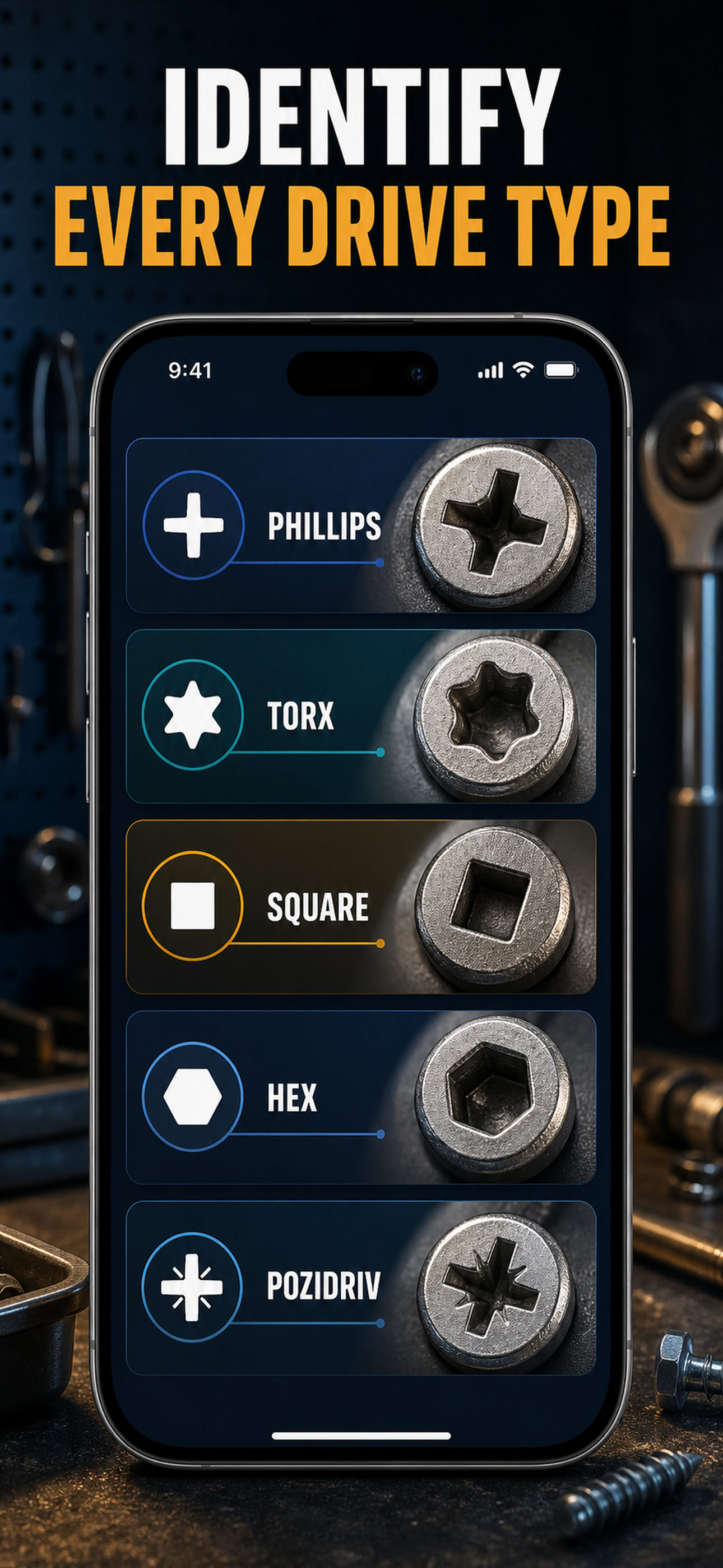 Screw Size & Drill Bit Chart screenshot 6