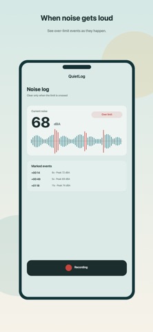 QuietLog Noise Recorder Screenshot 2 of 4