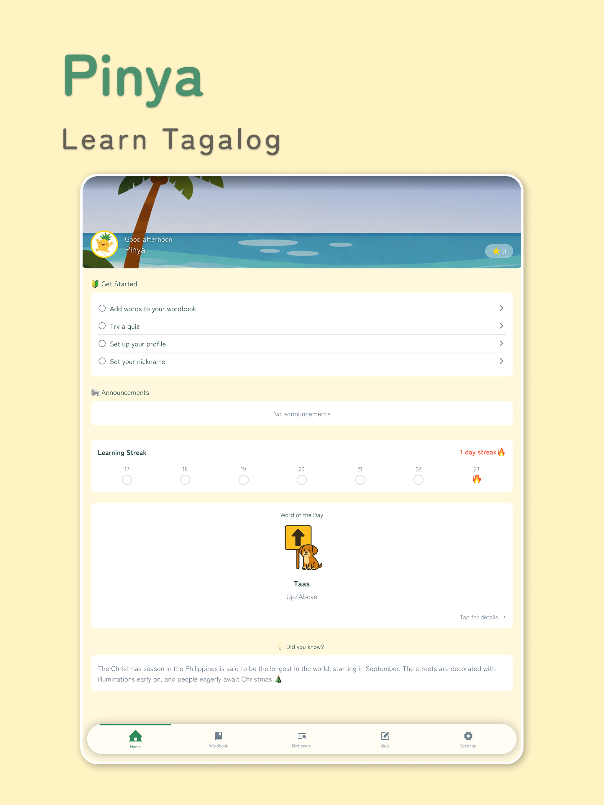 Pinya - Learn Tagalog