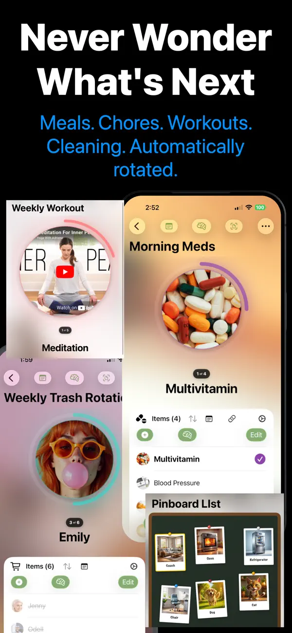 Screenshot #1 pour Rotator: Lists That Take Turns
