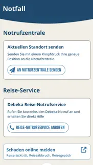 debeka auslands-sos iphone bildschirmfoto 3