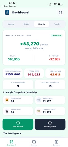 MyBottomLine screenshot