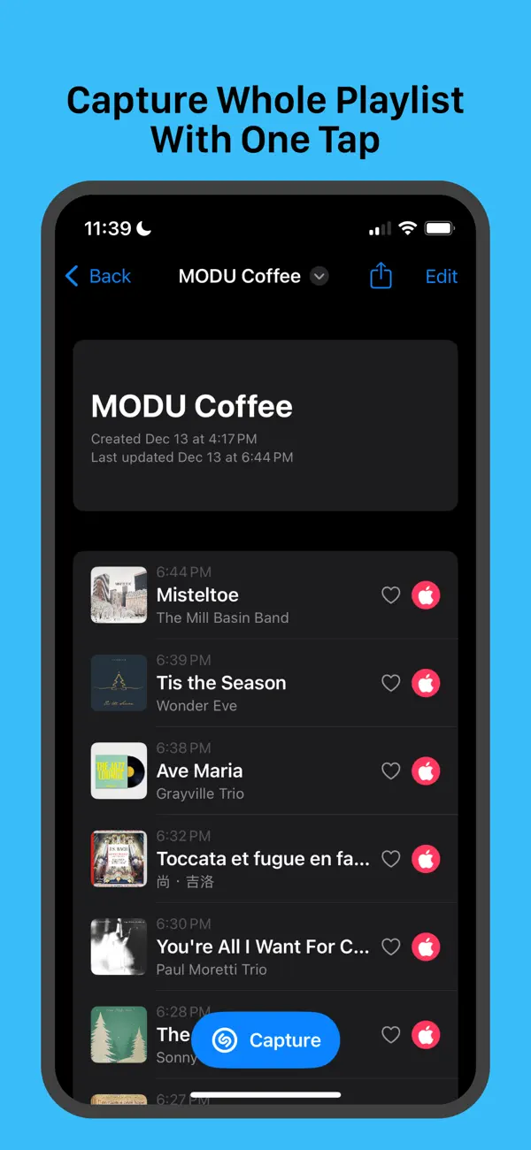 Screenshot #1 pour TrackTrack - Gather Playlists