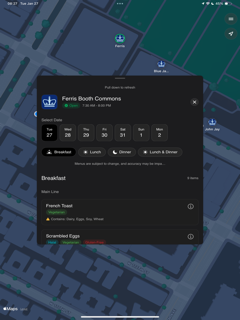MorningsideMunch: Dining Halls screenshot 10