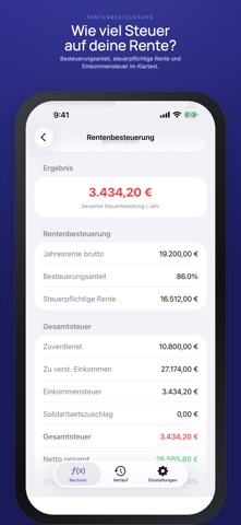 Renten Rechner 2026 iPhone screenshot