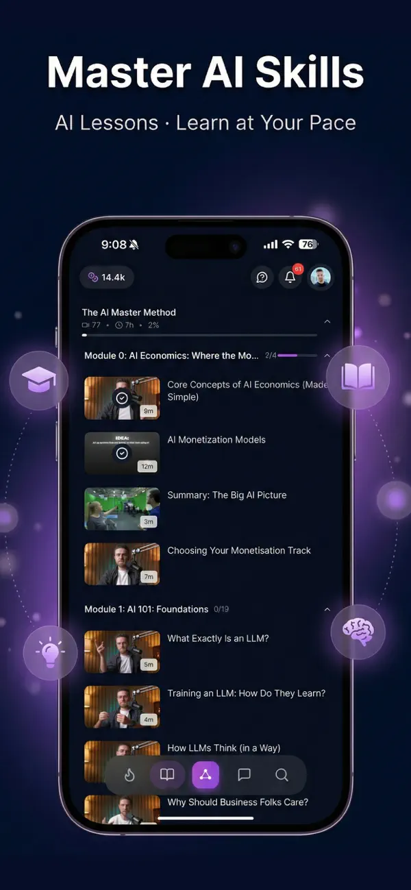 Screenshot #1 pour AI Master: Learn & Create AI