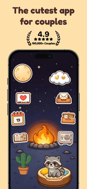 Pookie: Couple Widgets + Games iPhone screenshot 1