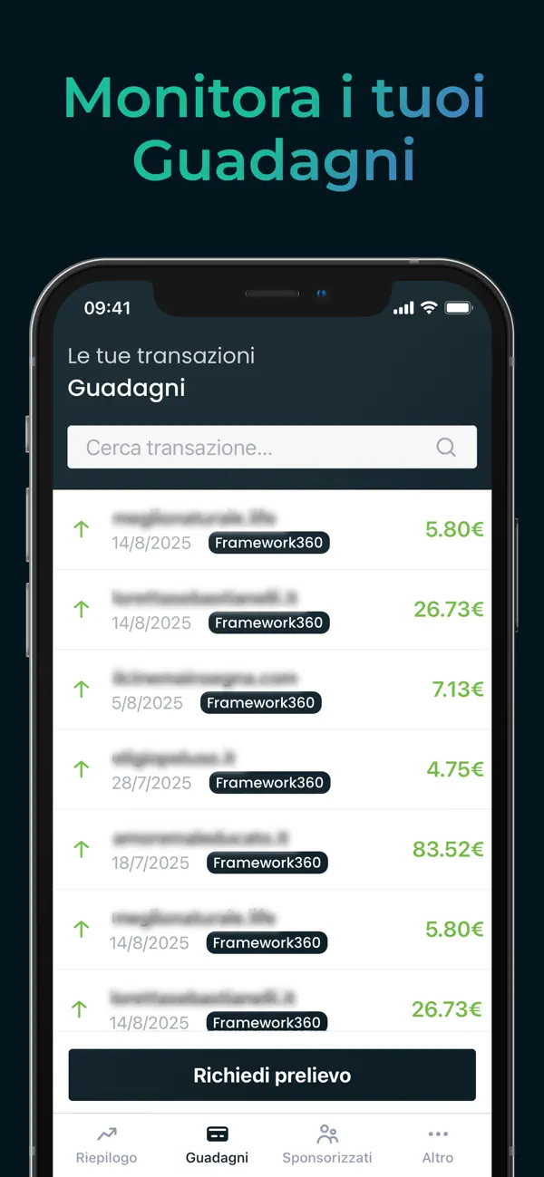 Screenshot #2 pour Framework360 - Affiliazione