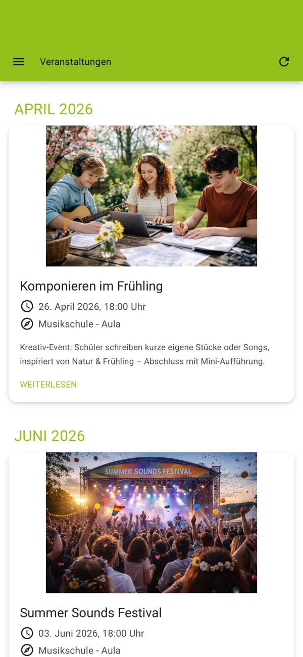 Screenshot #3 pour Musikschule Niedergrafschaft