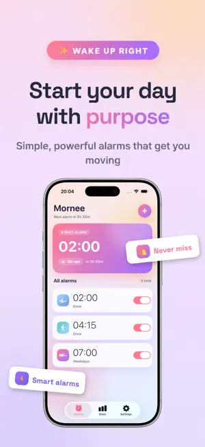 Mornee - Alarm wake up early screenshot 2