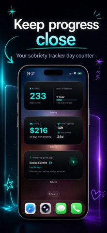 Sobree: Quit Bad Habits iPhone screenshot