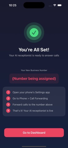 Receptionist AI Assistant screenshot