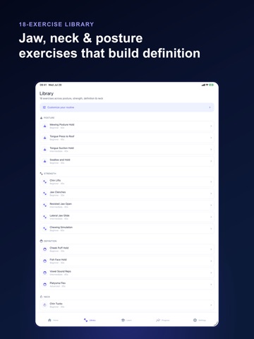 Jawline Trainer: Mewing iPad screenshot