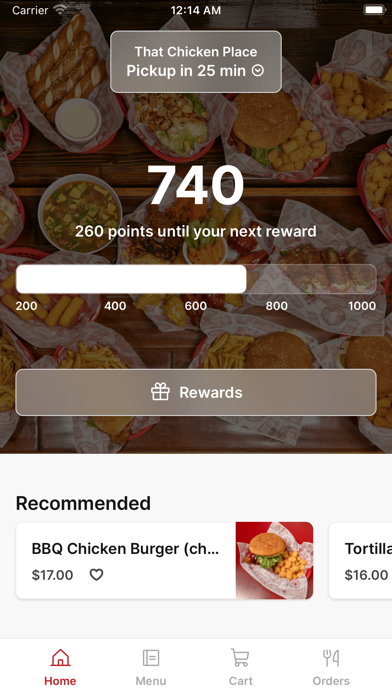 That Chicken Place iPhone screenshot 1 - Food & Drink app