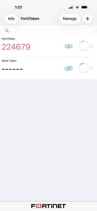 FortiToken Mobile Screenshot 3 of 4