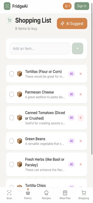 AI Food Saver screenshot 2
