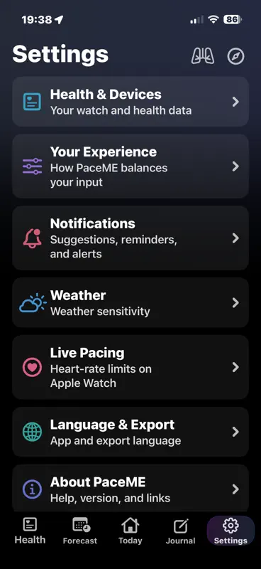 PaceME: Pacing & Energi screenshot 5 of 10