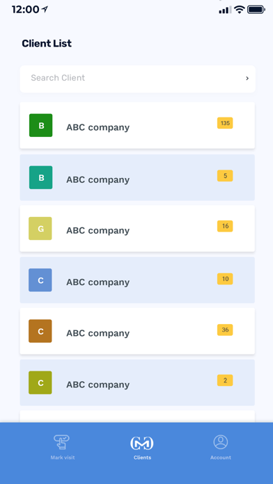 CCM System App Screenshot