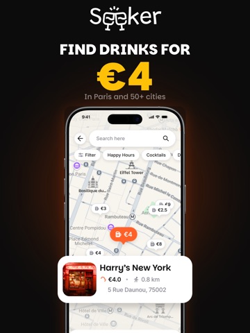 Seeker: Discover Cheap Bars iPad screenshot