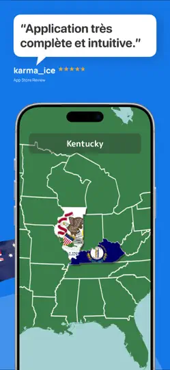 Capture d'écran de Quiz De Géographie: GeoGeek sur iPhone 6