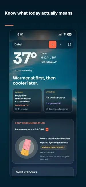 WeatherSight screenshot 1