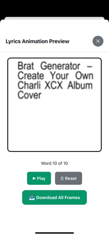 Brat Generator Lyrics iPhone screenshot
