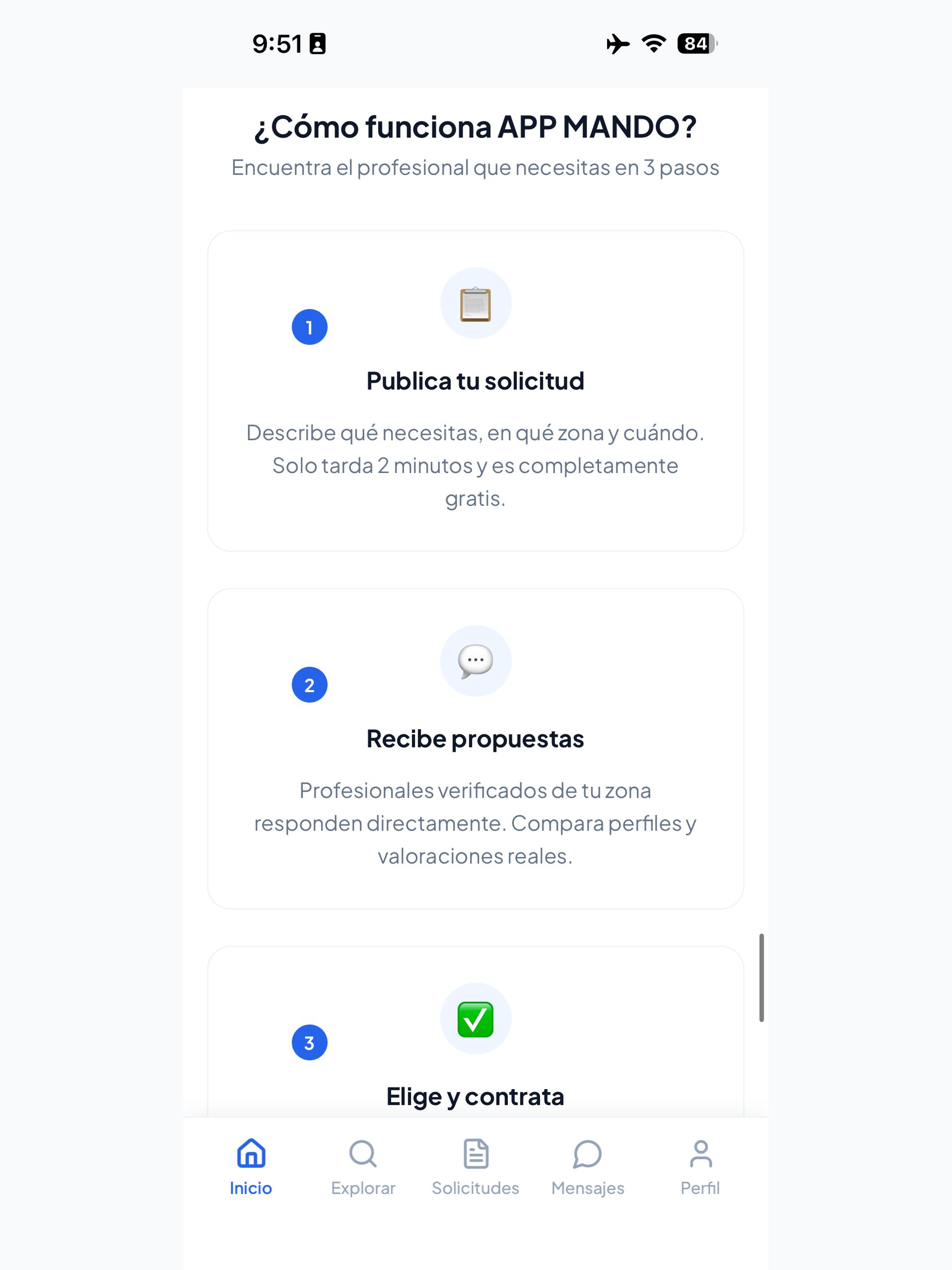 APP MANDO: Reformas y Hogar