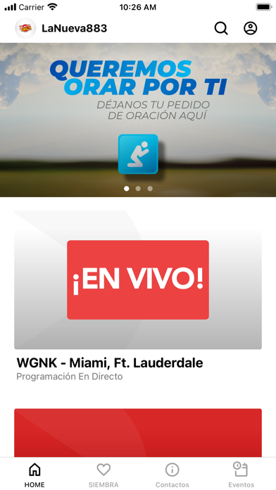 LaNueva883 iPhone screenshot 1 - Lifestyle app
