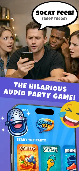 Reverse It! Audio Party Game screenshot 1