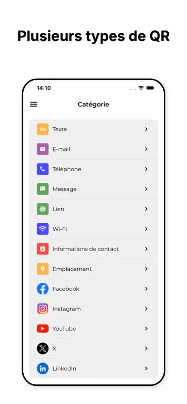 QR Code Gratuit: Générateur QR screenshot 1 of 4