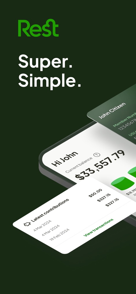 Rest Super - Finance App | MWM