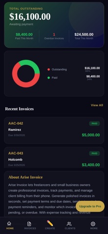 AriseInvoice screenshot