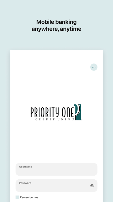 Priority One Credit Union Screenshot