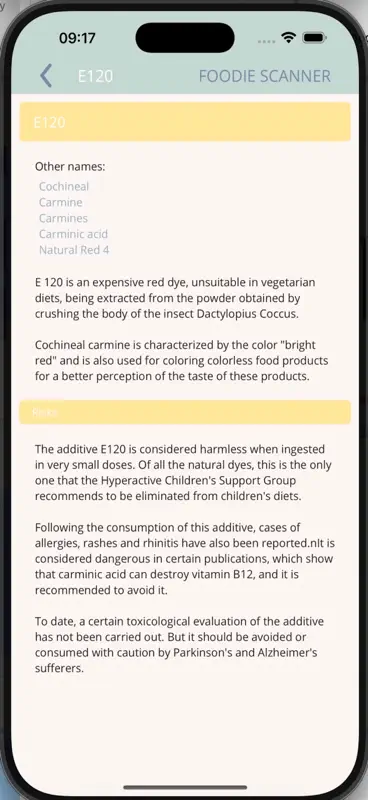 Foodie Scanner screenshot 5 of 6