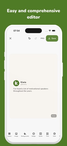 Kiwia - Quotes Maker Screenshot 2 of 6