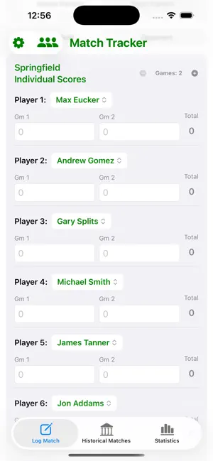 Bowling Match Tracker screenshot 2