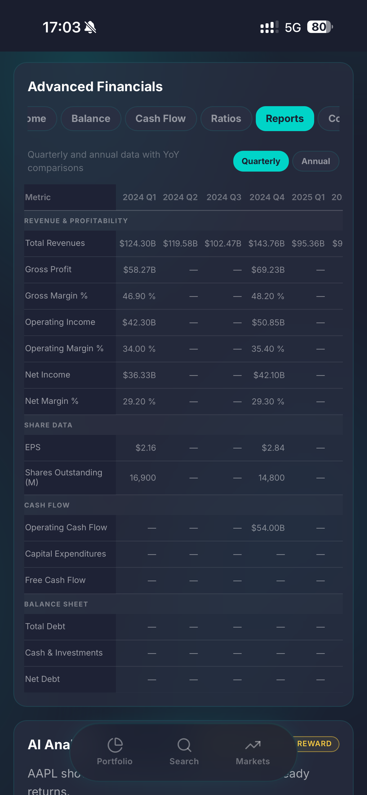 Moonstock - Pro Stock Tracker screenshot 5