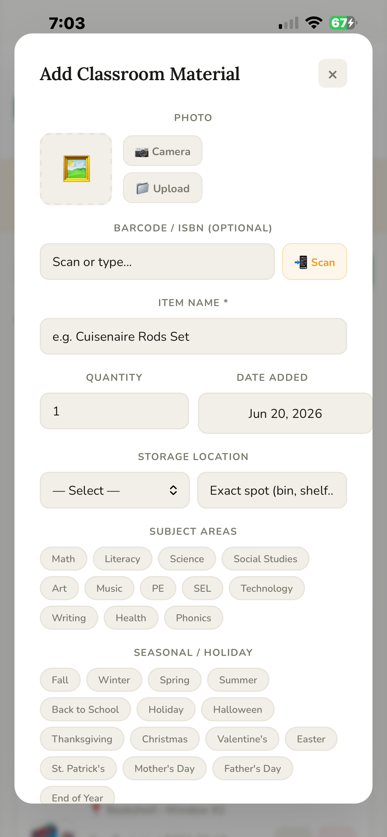 ClassroomReady: Inventory screenshot 3