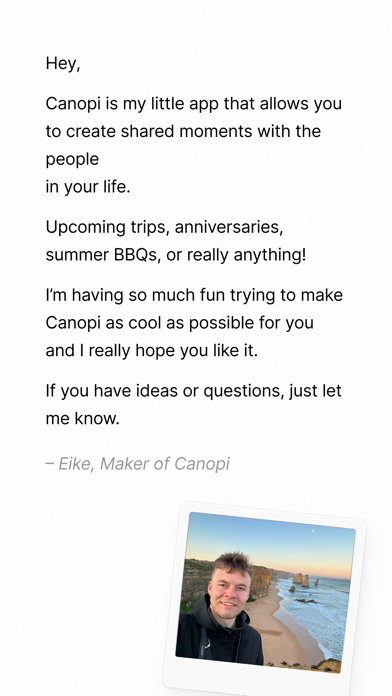 Canopi - Memorable Moments Screenshot