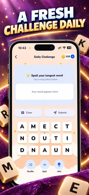 Kramble: Longest Word Puzzle screenshot 2