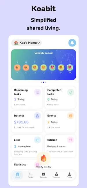 Koabit - Home organization screenshot 1