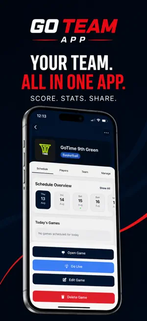 Go Team App - Score your games screenshot 1