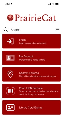 PrairieCat Libraries Mobile Screenshot 1 of 5