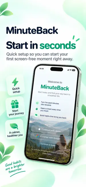 MinuteBack screenshot 1
