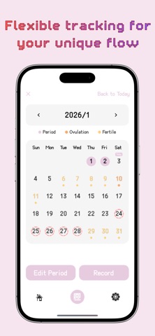 Period Tracker: P Forest iPhone screenshot