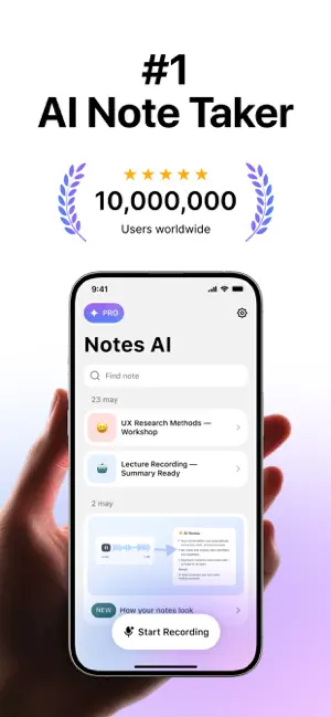 Notes AI: AI Note Taker screenshot 1
