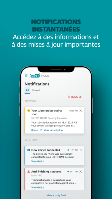 Screenshot #2 pour ESET HOME