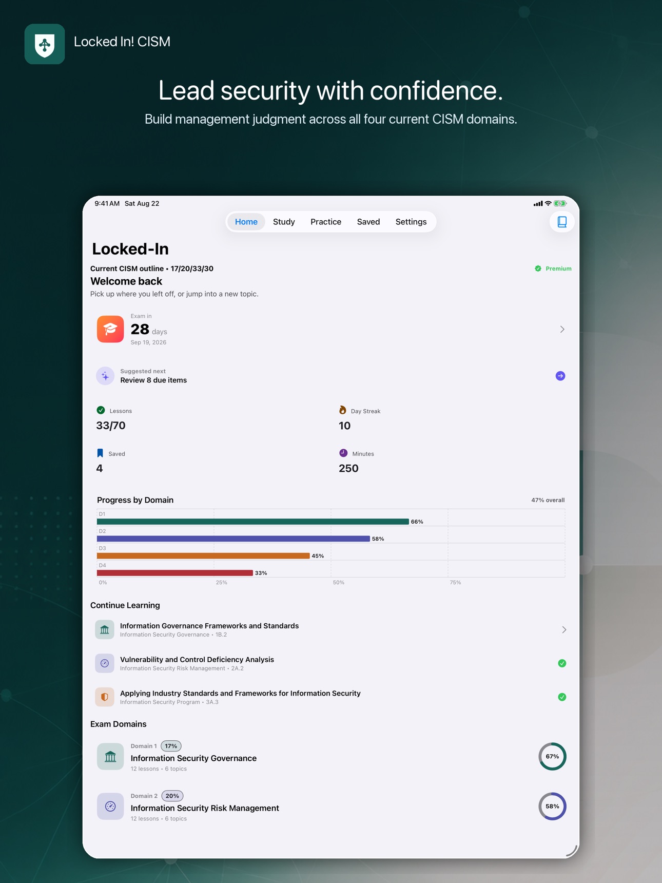 Screenshot 6 of Locked In: Prep for CISM