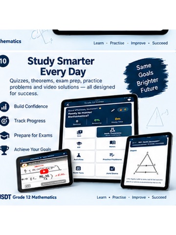 Grade 12 Mathematics iPad screenshot 1