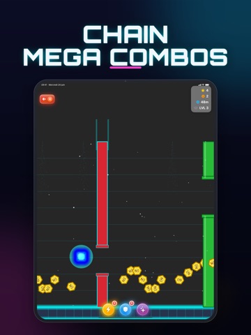 Neo Run Cube: Neon Runner iPad screenshot